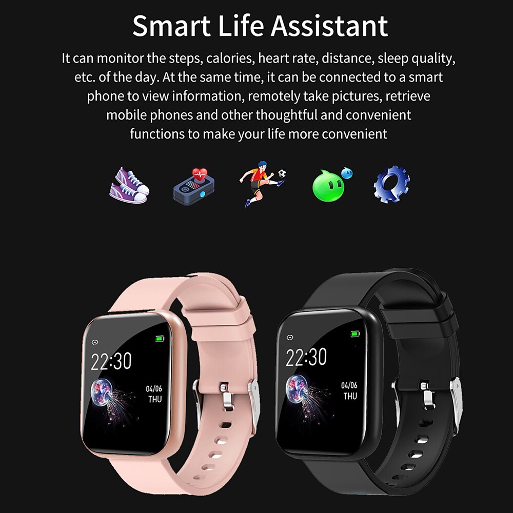 Ceas inteligent iMosi I5 Pro Ceas inteligent de 1,3 inchi Ceas de alergare fitness Pedometru Bluetooth Tracker de somn Memento sedentar Compatibil cu Android iOS Femei Bărbați Standby lung IP 67 Carcasă ceas de 34 mm 2023 - 18,89 USD &ndash;P11