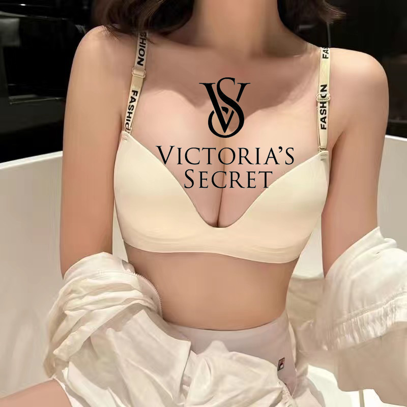 【Victoria's Secret】✨【Σουτιέν + κιλότα】✨Σετ Σέξι Σουτιέν με Strappy Push-Up Full Cup Anti Sagging Σετ