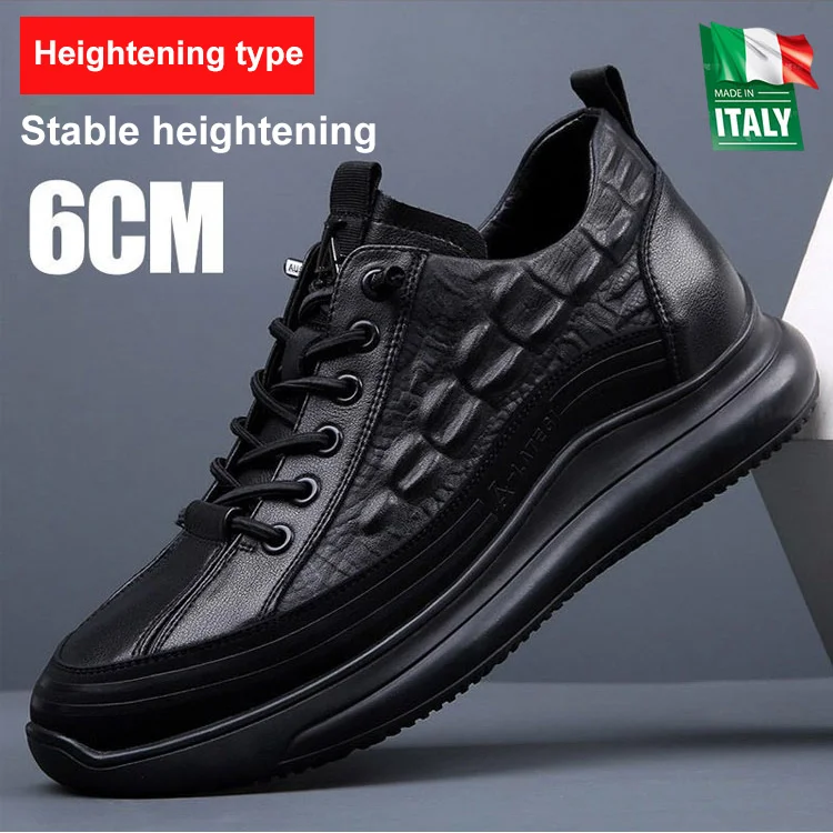 【38-48】Ιταλικά sneakers με στάμπα κροκόδειλου πολυτελείας