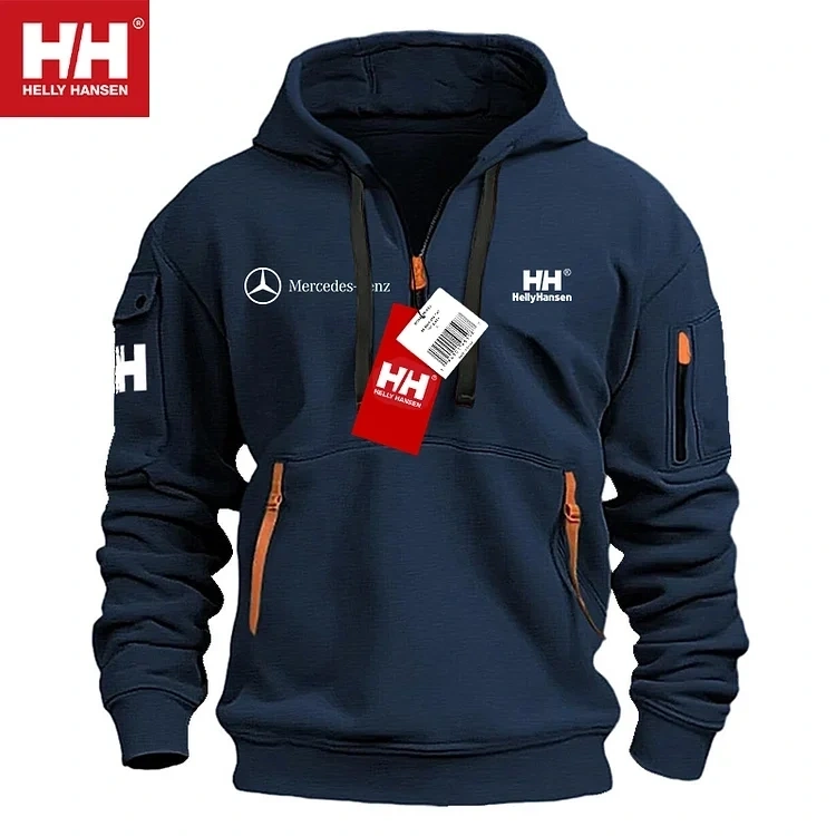 💕Helly Hansen® | Νέο φαρδύ πουλόβερ με φερμουάρ Mercedes-Benz, ειδική προσφορά φθινοπώρου και χειμώνα, περιορισμένες ποσότητες