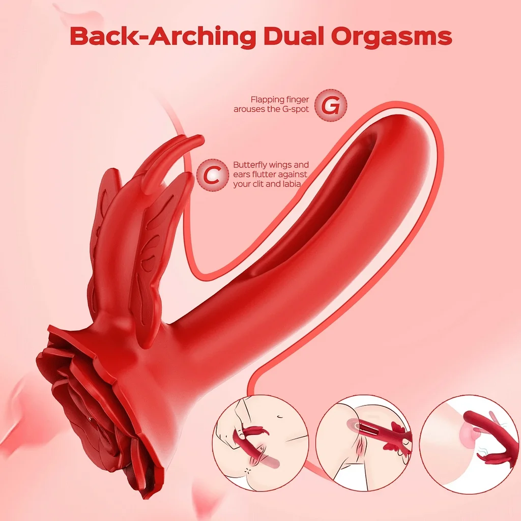 Layla - Διεγέρτης κλειτορίδας Rosy Butterfly με δόνηση σημείου G