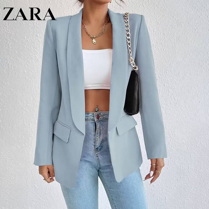 💥ZARA®🐑Γυναικείο νέο μικρό μπουφάν
