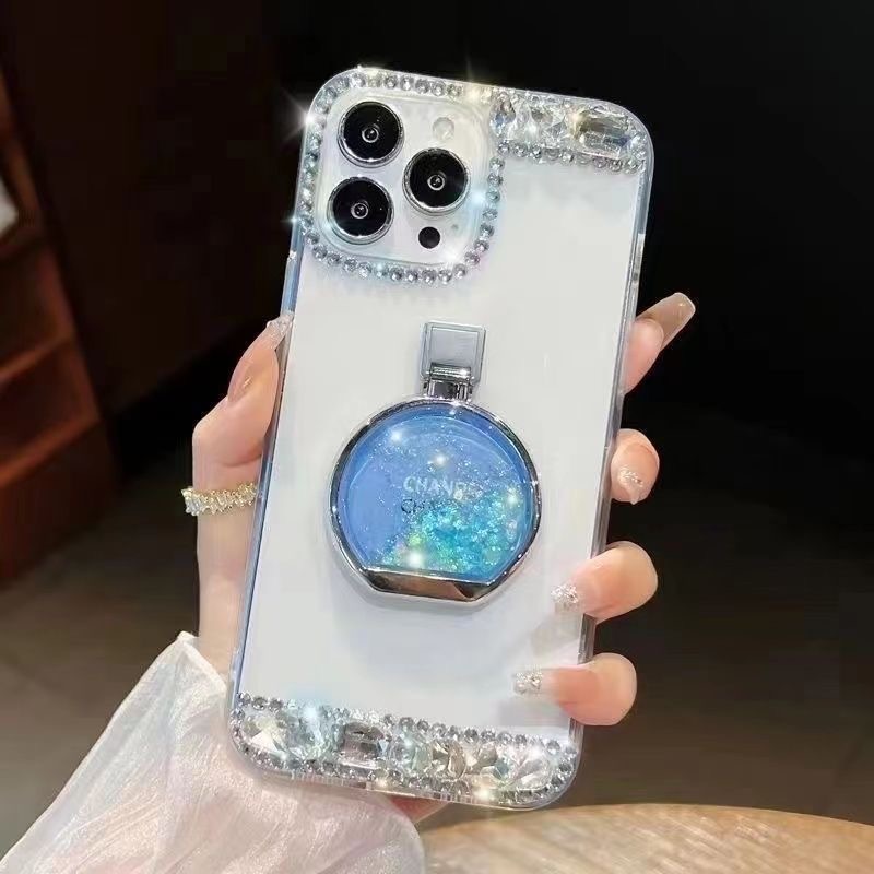 🌈📱Διαφανές κρύσταλλο με άρωμα κινούμενης άμμου💍Κατάλληλο για all inclusive θήκη iPhone κατά της πτώσης👉