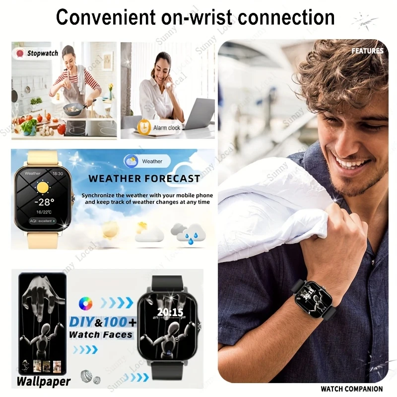 Έξυπνο ρολόι 1,83 ιντσών με αθλητικό βραχιόλι Bluetooth, καρδιακό ρυθμό κλήσης, έξυπνο βραχιόλι H13