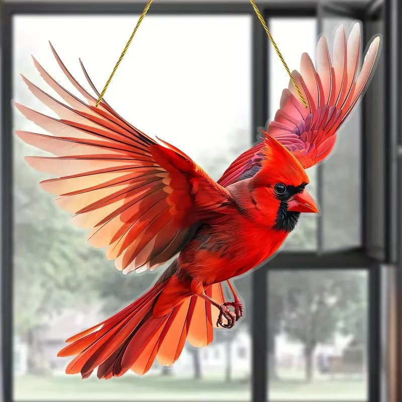 🎁🐦Κοσμήματα με κρυστάλλινο ουρανό, πολύχρωμα σχέδια και σχήμα μπλε πουλιού 