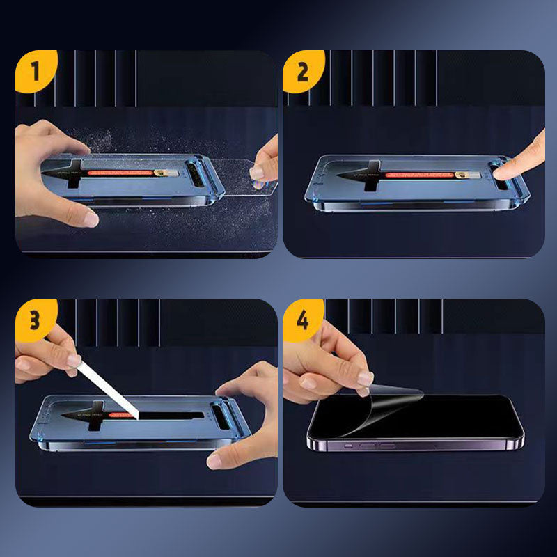 Προστατευτικό οθόνης 4K HD/Anti-Peep Tempered Glass με εγκατάσταση αυτόματης αφαίρεσης σκόνης για Samsung