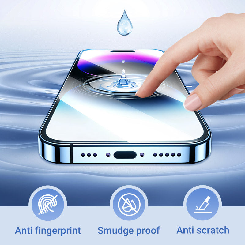 Πλήρης κάλυψη Privacy Screen Protector για iPhone 16/15/14/13/12/11/16 Pro Max/15 Pro Max/Plus/X/XS/XR/XS Max, Συμβατό με Dynamic Island, Anti-Scratch, Anti-Fingerprint, Glossy Screen Surface, Dustvalass Speaction Proteker