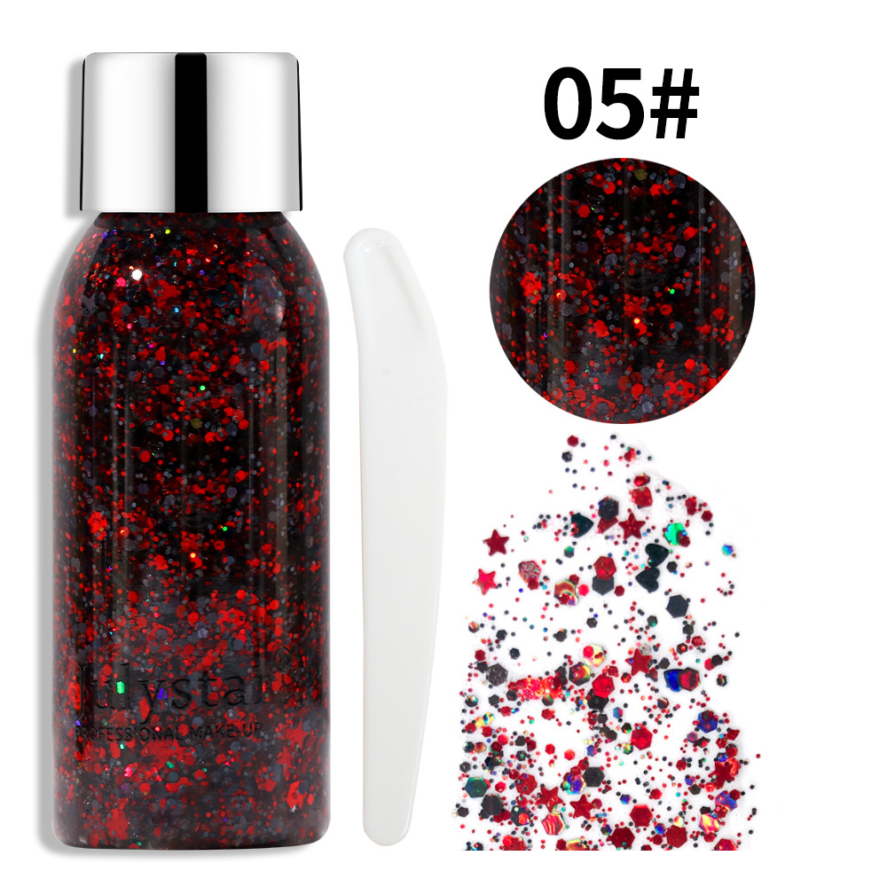 Julystar®Colorful Stage ✨ Υγρό μακιγιάζ Glitter ✅ Για Πρόσωπο και Σώμα ✅ Glitter Gel Liquid ✅ Μακιγιάζ για σκιές ματιών