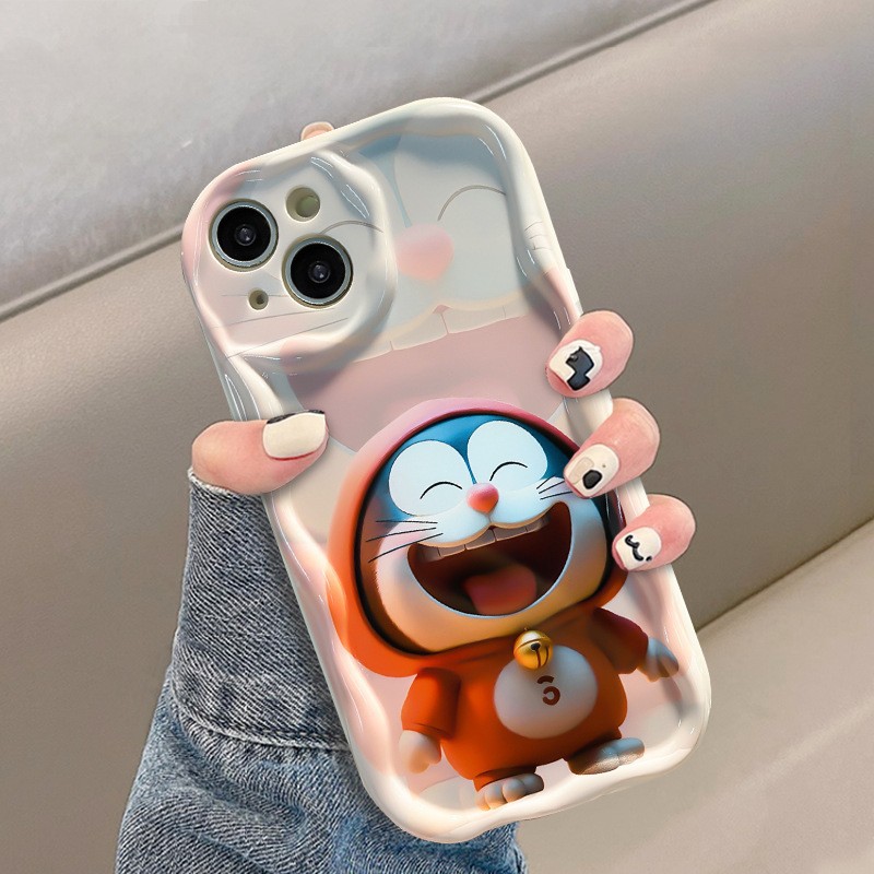 🌈Doraemon [Αγοράστε 1, λάβετε 1 δωρεάν] 2 τεμ. 📱Προστατευτικούς φακούς πλήρους κάλυψης 🥰Μαλακό κέλυφος με κρεμ άκρο, μονόχρωμο και υψηλής ποιότητας μαύρο + κρεμαστό κλειδί jingle 💍Οι πλήρως τυλιγμένες άκρες είναι πιο ανθεκτικές στην πτώση 👉