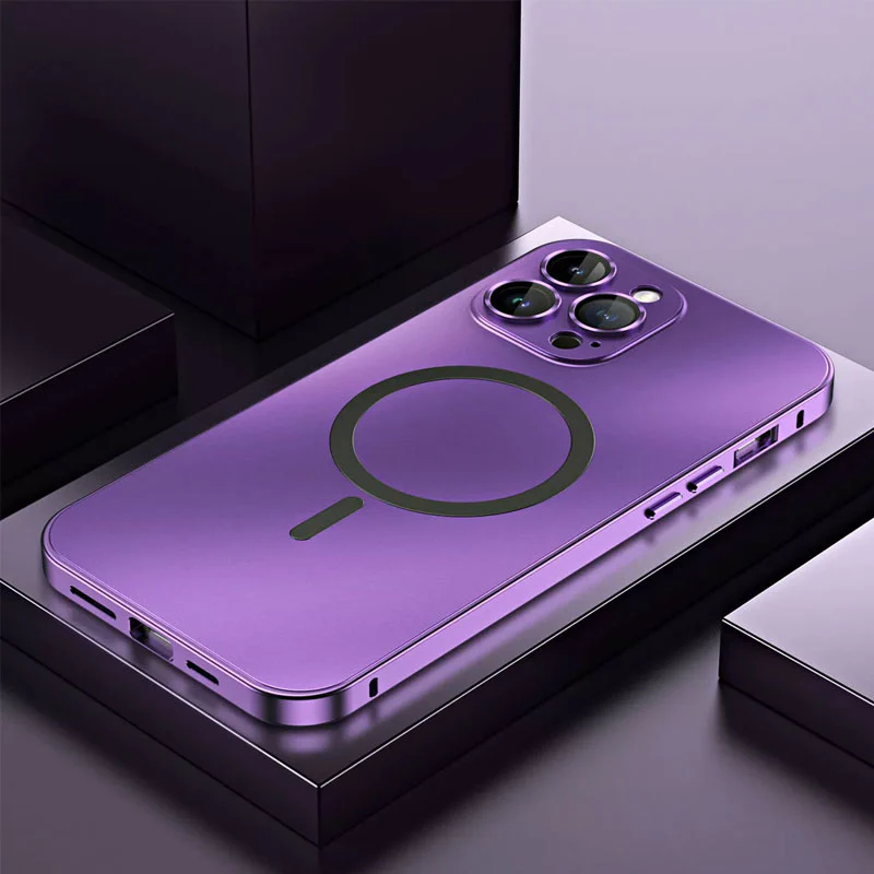 Μαγνητική μεταλλική θήκη iPhone με κούμπωμα