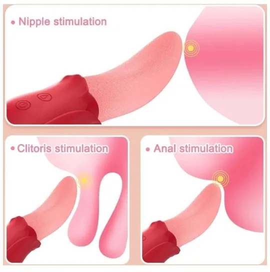 Δονητής γλείψιμο - έμβολο κλειτορίδας