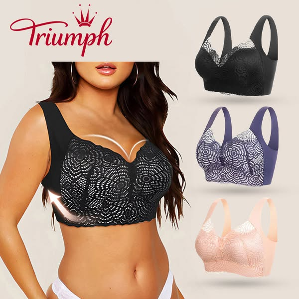 Περιορισμένη προσφορά 50% έκπτωση - Triumph -Δαντελωτό σουτιέν χωρίς σύρμα, κεντημένο