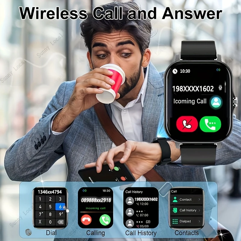 Έξυπνο ρολόι 1,83 ιντσών με αθλητικό βραχιόλι Bluetooth, καρδιακό ρυθμό κλήσης, έξυπνο βραχιόλι H13