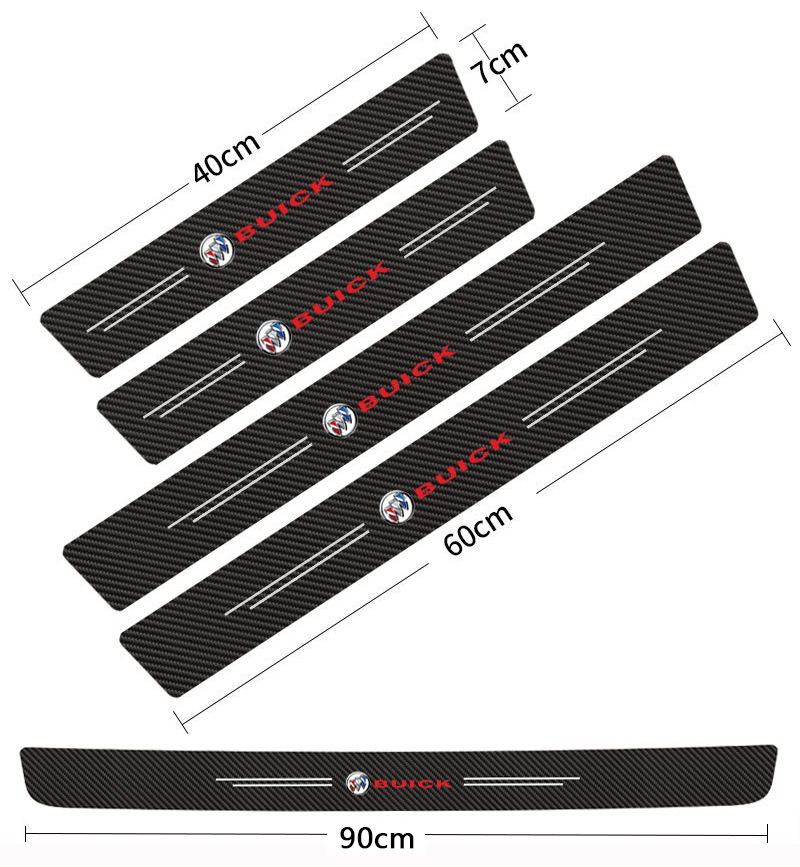 Αυτοκόλλητο αυτοκόλλητο με λωρίδα μαρσπιέ πόρτας αυτοκινήτου από ανθρακονήματα, αντικαταπατητική, αντιχαρακτική προστασία πεντάλ πόρτας, διακοσμητικό αυτοκόλλητο