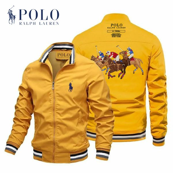 ?��Ralph Lauren��Jaqueta casual masculina imperme��vel e �� prova de vento