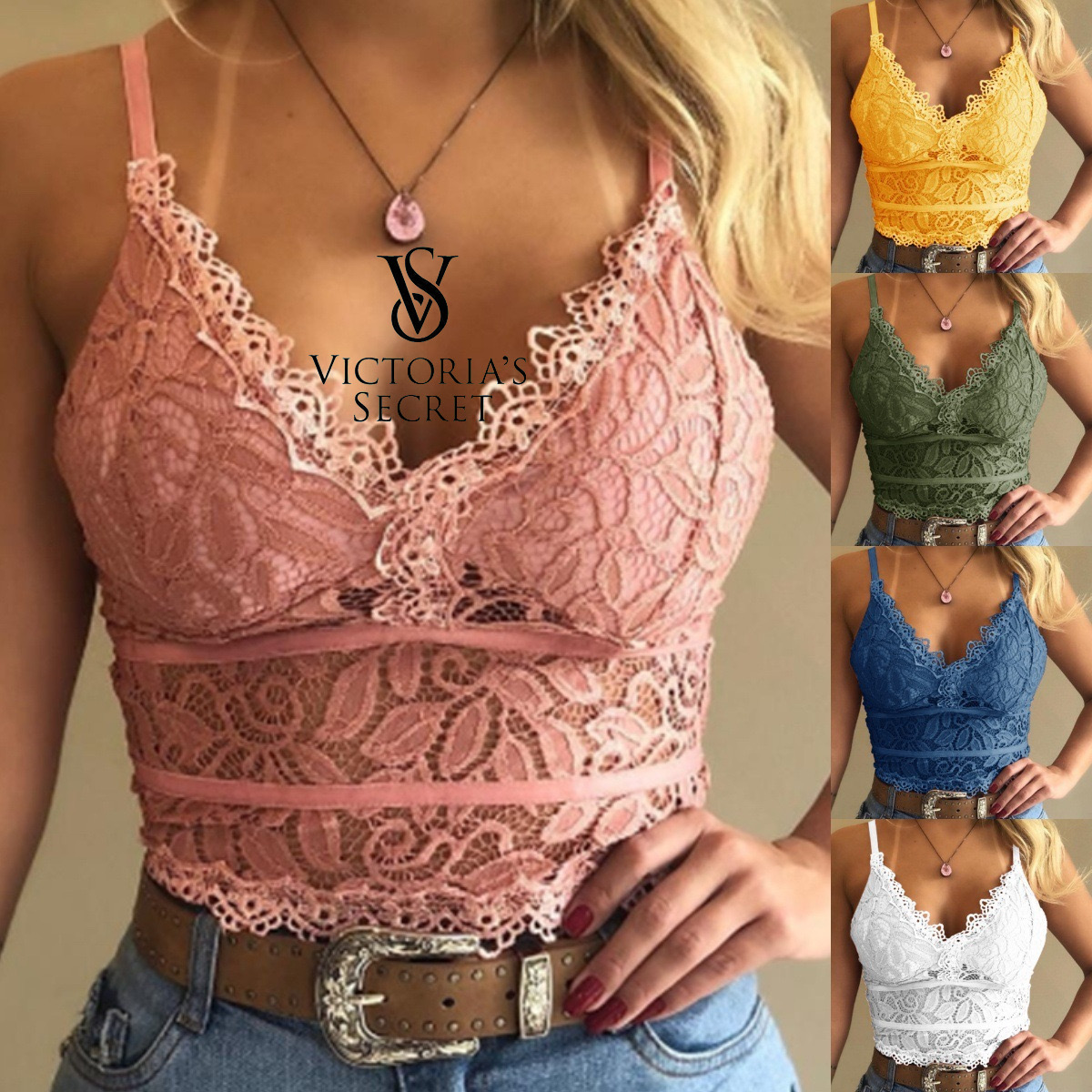 ✨Victoria's Secret ✨- 3 τεμάχια. 💥2025 νέα ρομαντικά δαντελένια σουτιέν