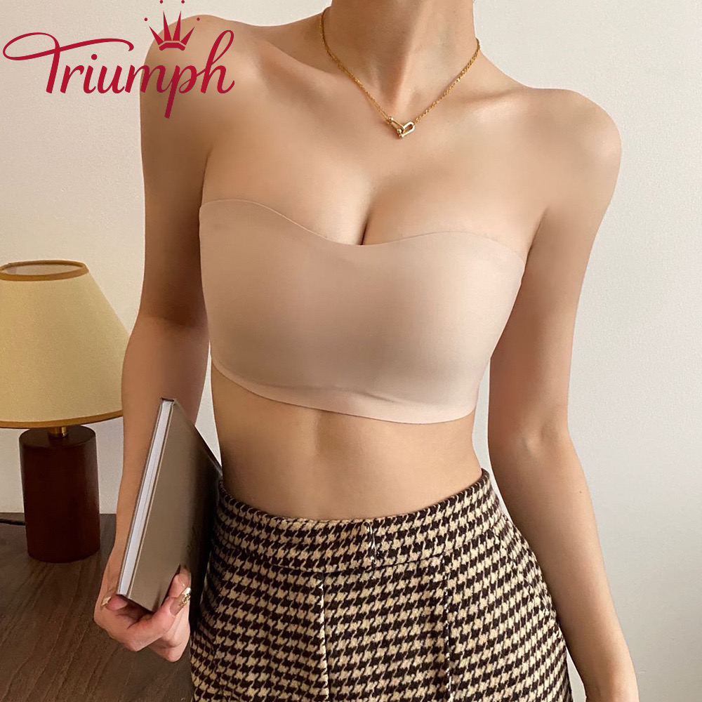 🔥Σουτιέν χωρίς ραφές Triumph - μετάξι από πάγο χωρίς ατσάλινα δαχτυλίδια 3 σετ (3 εσώρουχα)