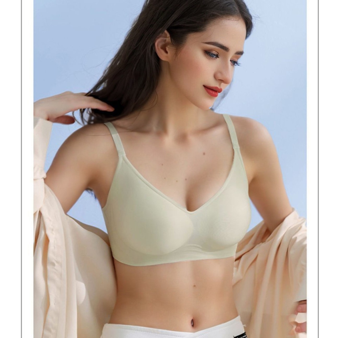 👙𝐓𝐫𝐢𝐮𝐦𝐩𝐡®σουτιέν χωρίς ραφές - μετάξι πάγου χωρίς ατσάλινους κρίκους (3 εσώρουχα)