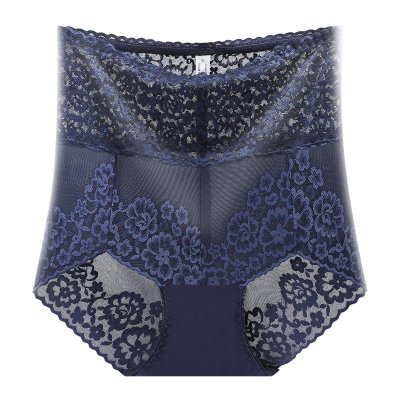 ✨【5-pack】✨Σέξι δαντέλα εσώρουχα με ψηλή μέση Ice Silk Seamless Body Shaper