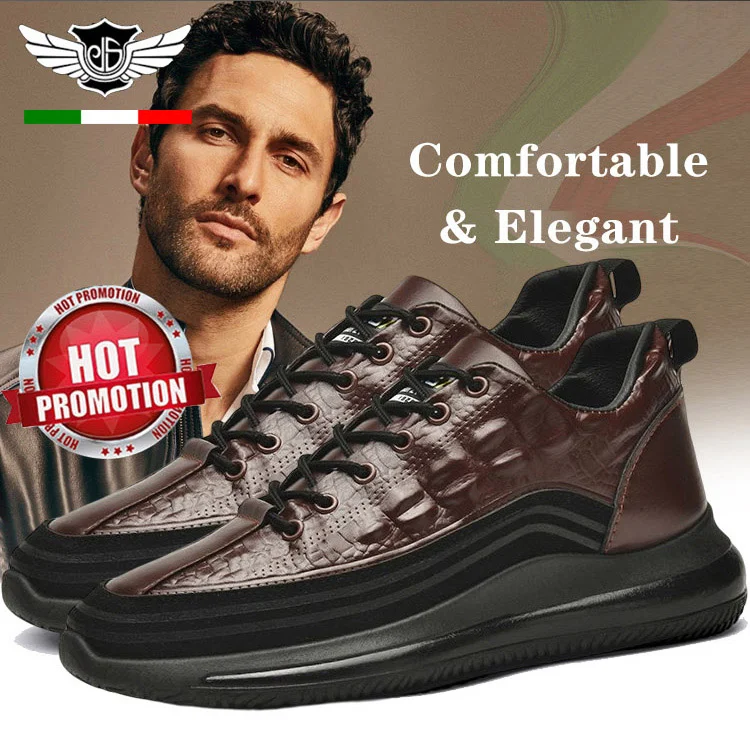 【38-48】Ιταλικά sneakers με στάμπα κροκόδειλου πολυτελείας