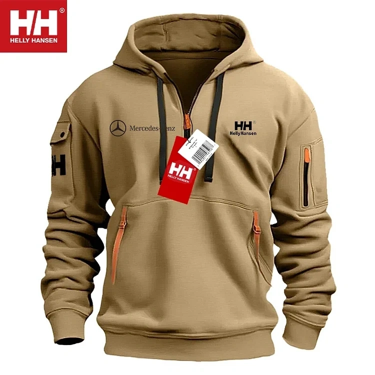 💕Helly Hansen® | Νέο φαρδύ πουλόβερ με φερμουάρ Mercedes-Benz, ειδική προσφορά φθινοπώρου και χειμώνα, περιορισμένες ποσότητες