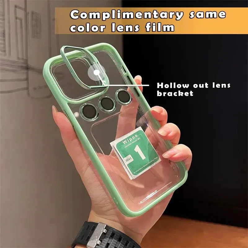 📱✨ Θήκη iPhone με Αόρατη Μεταλλική Στήριξη Φακών Κάμερας