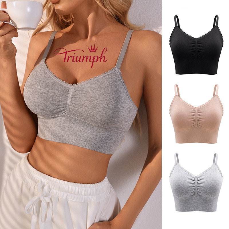 👙𝐓𝐫𝐢𝐮𝐦𝐩𝐡®σουτιέν χωρίς ραφή - μετάξι πάγου χωρίς ατσάλινους κρίκους (3 εσώρουχα)