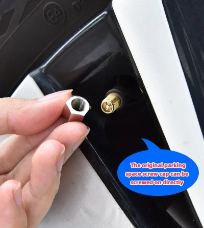 🚗Μεταλλικό διακοσμητικό προστατευτικό κάλυμμα για το καπάκι της βαλβίδας ελαστικού αυτοκινήτου