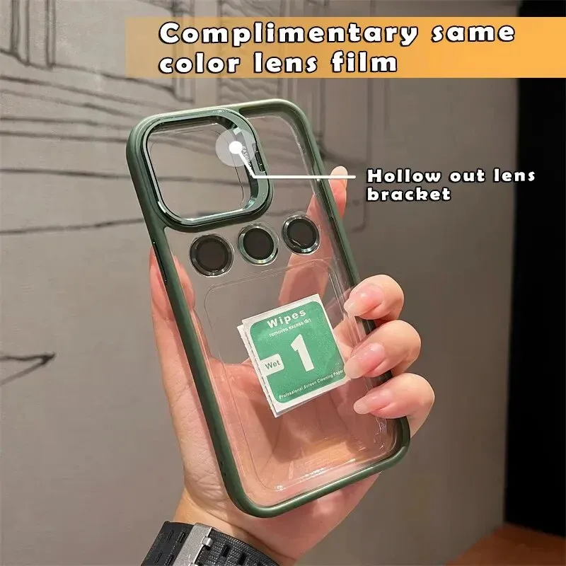 📱✨ Θήκη iPhone με Αόρατη Μεταλλική Στήριξη Φακών Κάμερας