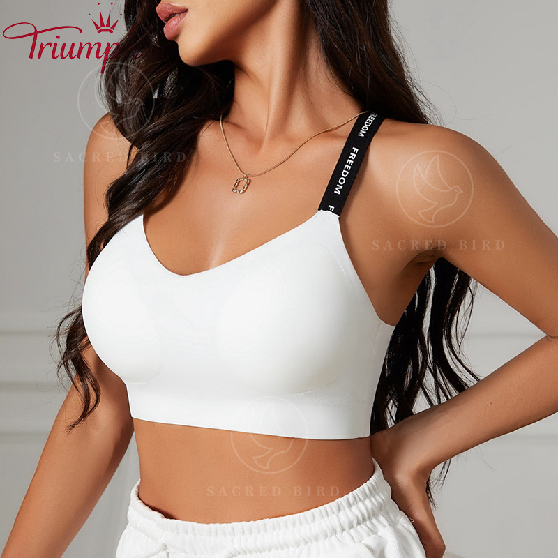 👙𝐓𝐫𝐢𝐮𝐦𝐩𝐡®σουτιέν χωρίς ραφή - μετάξι πάγου χωρίς ατσάλινα δαχτυλίδια (2 εσώρουχα)