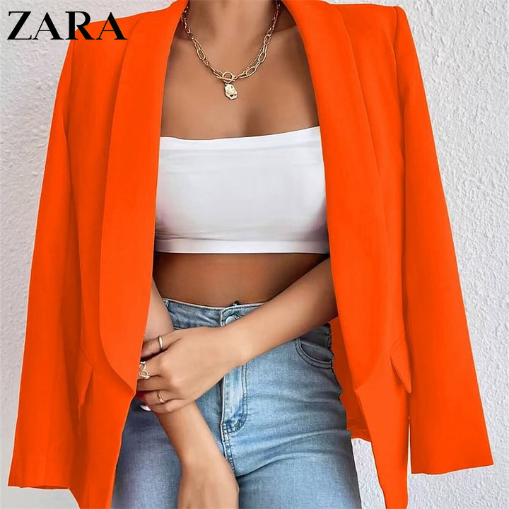 💥ZARA®🐑Γυναικείο νέο μικρό μπουφάν
