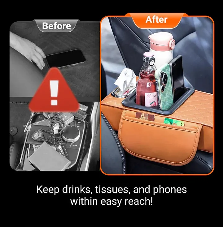 Car Console Cup & Phone Holder