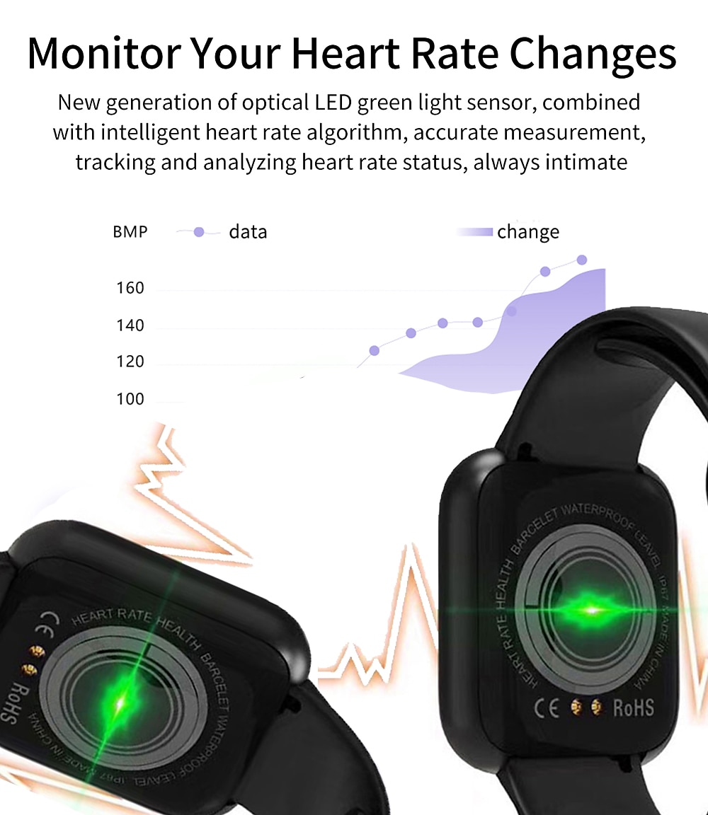 Ceas inteligent iMosi I5 Pro Ceas inteligent de 1,3 inchi Ceas de alergare fitness Pedometru Bluetooth Tracker de somn Memento sedentar Compatibil cu Android iOS Femei Bărbați Standby lung IP 67 Carcasă ceas de 34 mm 2023 - 18,89 USD &ndash;P7