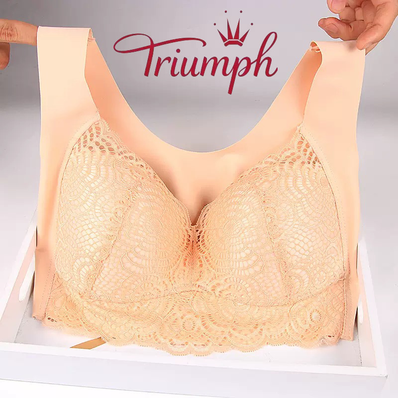 Περιορισμένη προσφορά 50% έκπτωση - Triumph -Δαντελωτό σουτιέν χωρίς σύρμα, κεντημένο