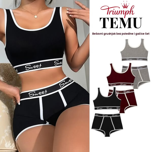 ✨【𝐓𝐫𝐢𝐮𝐦𝐩𝐡】✨👙Σουτιέν με σέξι σουτιέν push-up κατά της χαλάρωσης + εσώρουχα【σετ σουτιέν με δαντέλα】