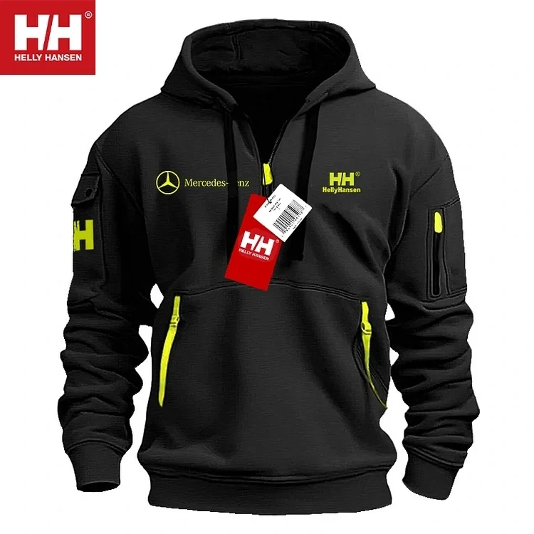 💕Helly Hansen® | Νέο φαρδύ πουλόβερ με φερμουάρ Mercedes-Benz, ειδική προσφορά φθινοπώρου και χειμώνα, περιορισμένες ποσότητες