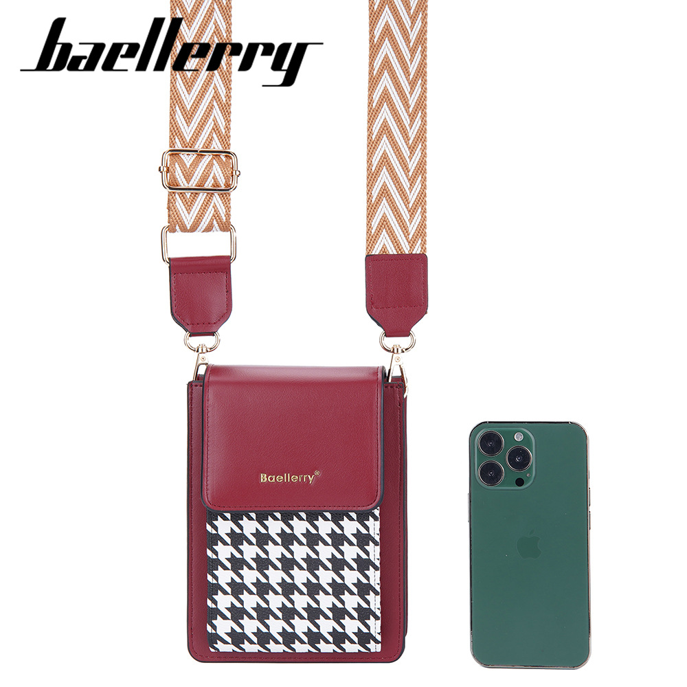 💗💃👜2023 νέα τσάντα κινητού τηλεφώνου😍New Fashion Trend καρό αντίθεση με πόρπη με χιαστί ώμου[Περιορισμένη Έκδοση] Τσάντα ώμου Universal Small Square Bag