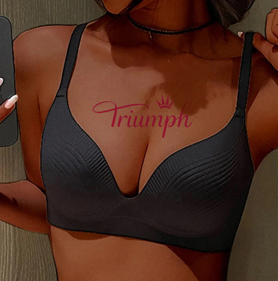 👙𝐓𝐫𝐢𝐮𝐦𝐩𝐡®Σουτιέν χωρίς ραφές - μετάξι πάγου χωρίς ατσάλινους κρίκους (3 εσώρουχα)