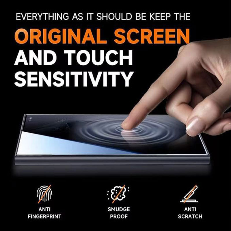 Προστατευτικό οθόνης 4K HD/Anti-Peep Tempered Glass με εγκατάσταση αυτόματης αφαίρεσης σκόνης για Samsung