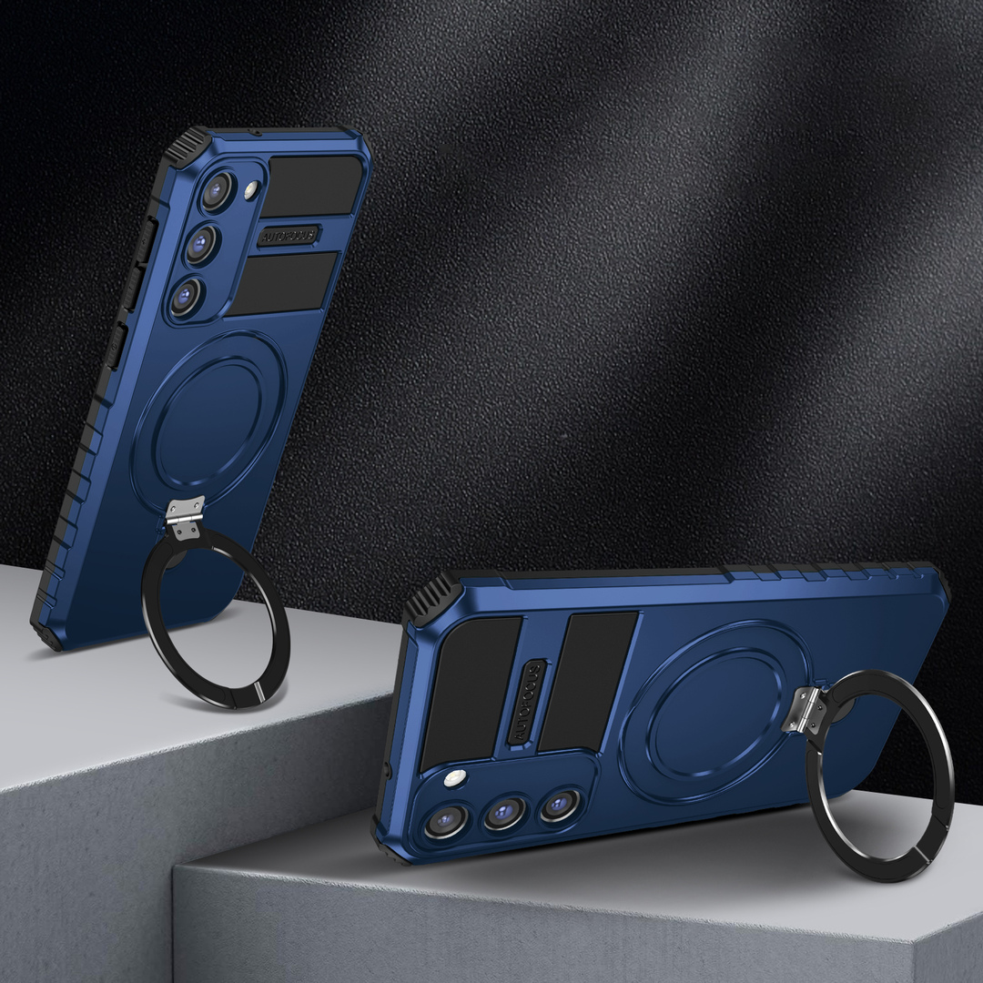 Πτυσσόμενη θήκη με μαγνητικό κλιπ ARMORER Full-Wrap για Samsung