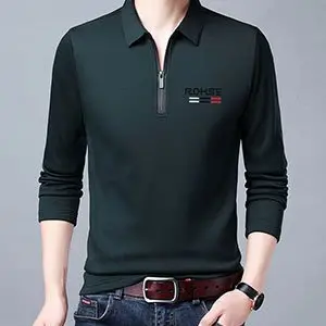 👔🎁 2024 New Fashion Ανδρικό μακρυμάνικο πουκάμισο πόλο με κέντημα