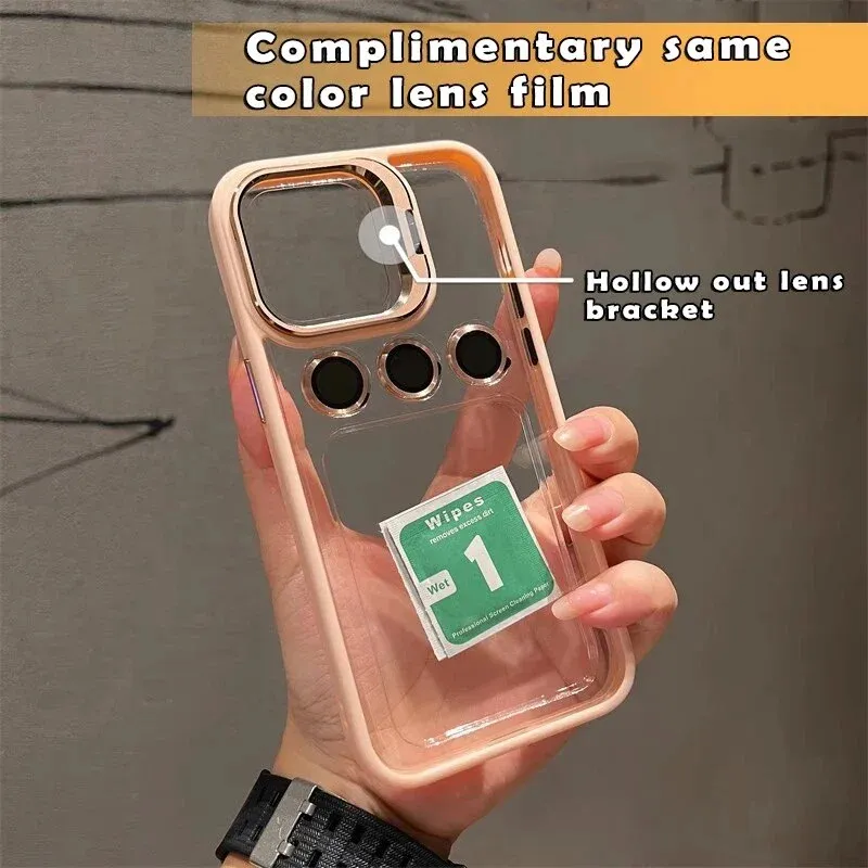 📱✨ Θήκη iPhone με Αόρατη Μεταλλική Στήριξη Φακών Κάμερας