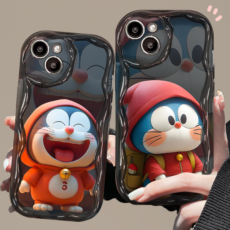 🌈Doraemon [Αγοράστε 1, λάβετε 1 δωρεάν] 2 τεμ. 📱Προστατευτικούς φακούς πλήρους κάλυψης 🥰Μαλακό κέλυφος με κρεμ άκρο, μονόχρωμο και υψηλής ποιότητας μαύρο + κρεμαστό κλειδί jingle 💍Οι πλήρως τυλιγμένες άκρες είναι πιο ανθεκτικές στην πτώση 👉