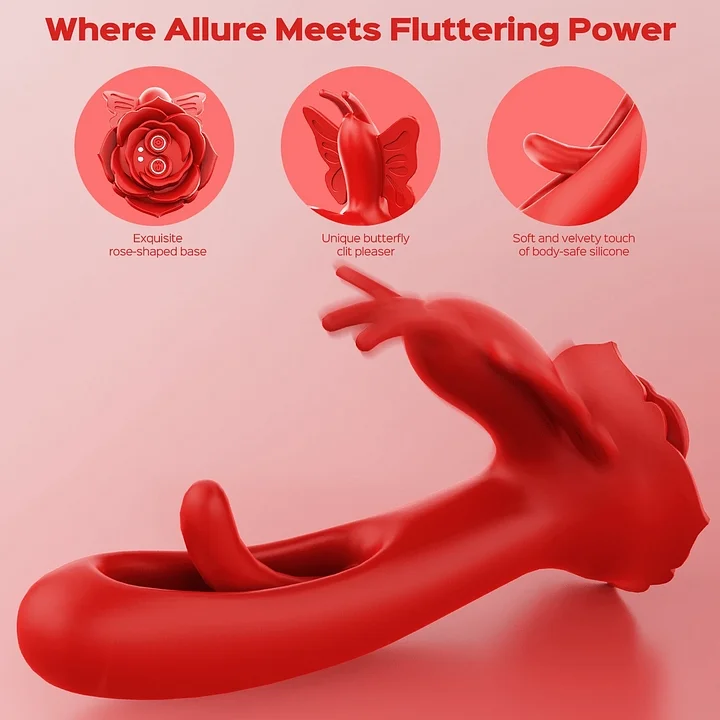Layla - Διεγέρτης κλειτορίδας Rosy Butterfly με δόνηση σημείου G