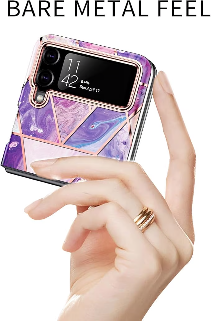 Θήκη τηλεφώνου με μοτίβο μαρμάρου για Galaxy Z Flip 6 / Galaxy Z Flip 5 / Galaxy Z Flip 4 / Galaxy Z Flip 3