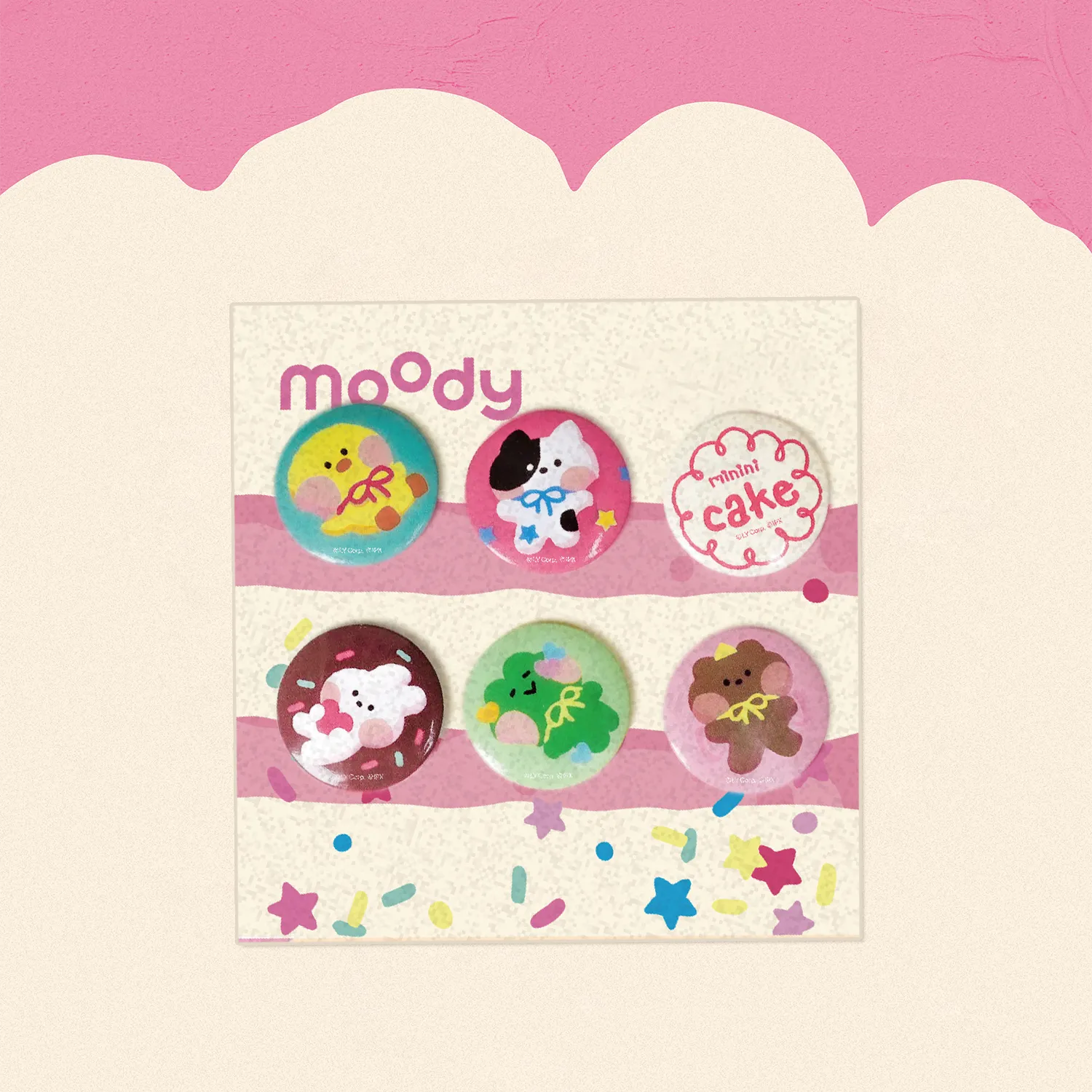 moody Sweetheart Button Pin
