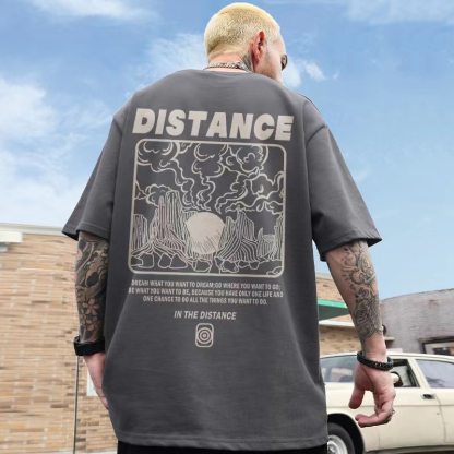 2023 Summer Men Cotton T-Shirt Funny Cartoon Fashion Oversized Short Sleeved Loose Anime Casual T-Shirt Streetwear Tops Tees 8X