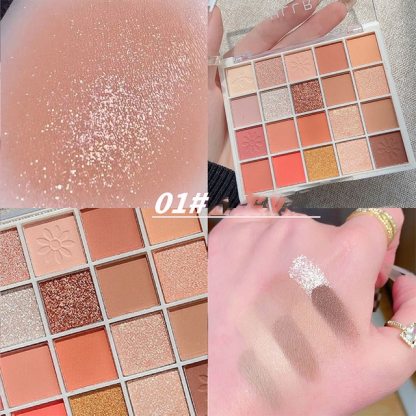 24H Shipping Palette Pearly Eyeshadow Glitter Earth Color Eyeshadows Shiny Eye Shadow Pallet Makeup Pigmentos Para Ojos Cosmeti