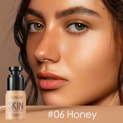 FOCALLURE Professional Face Liquid Foundation Cream Full Coverage Concealer Waterproof Makeup Base Brighten Cover Dark Circles