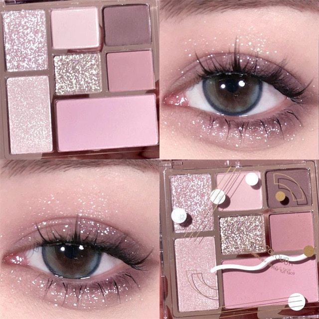 24H Shipping Palette Pearly Eyeshadow Glitter Earth Color Eyeshadows Shiny Eye Shadow Pallet Makeup Pigmentos Para Ojos Cosmeti
